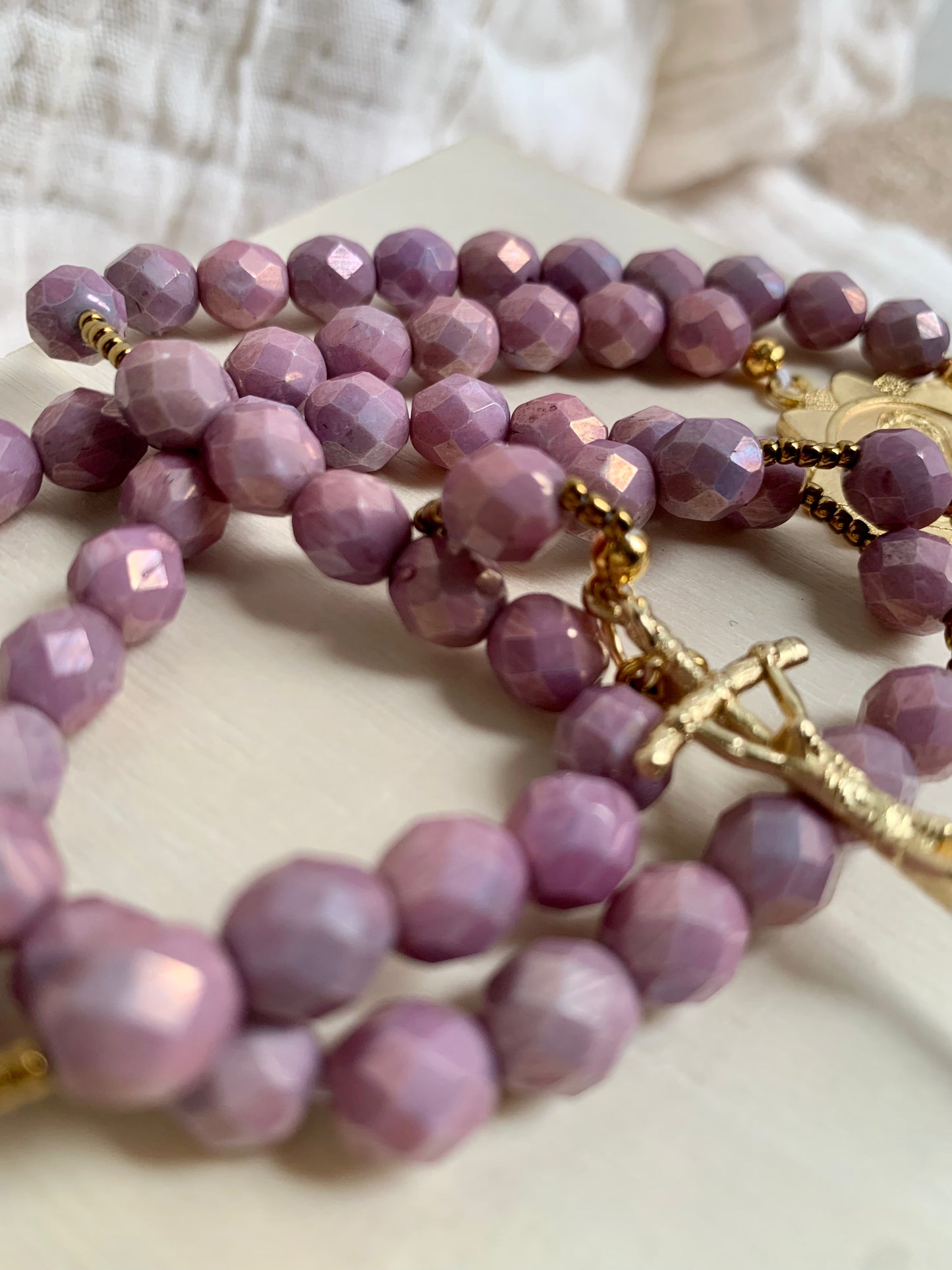 Kingdom Come Glass Bead Rosary