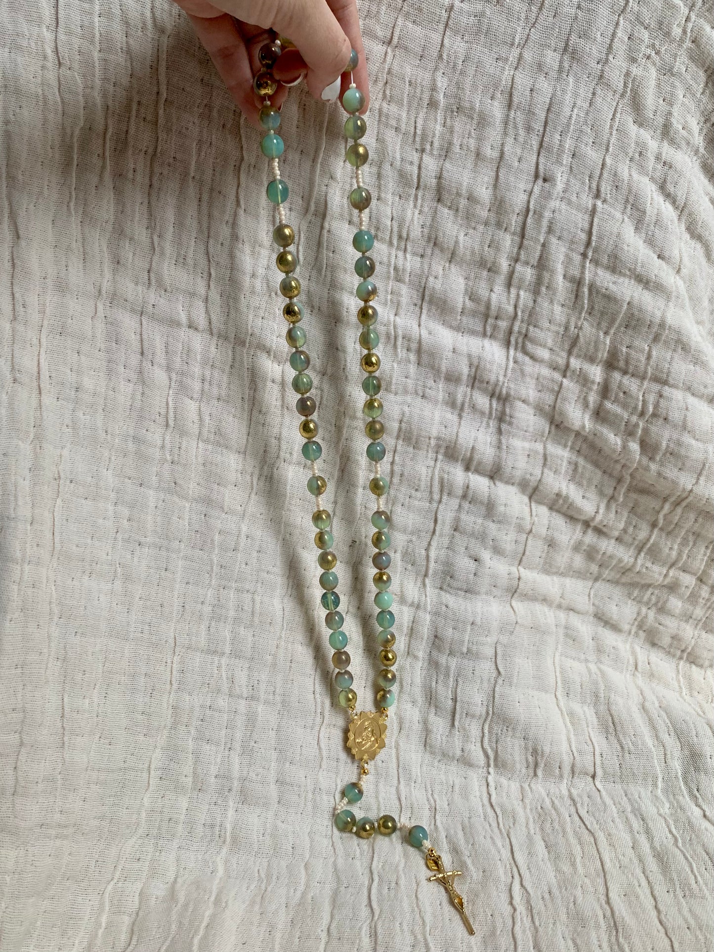 Chapelet de perles de verre des océans