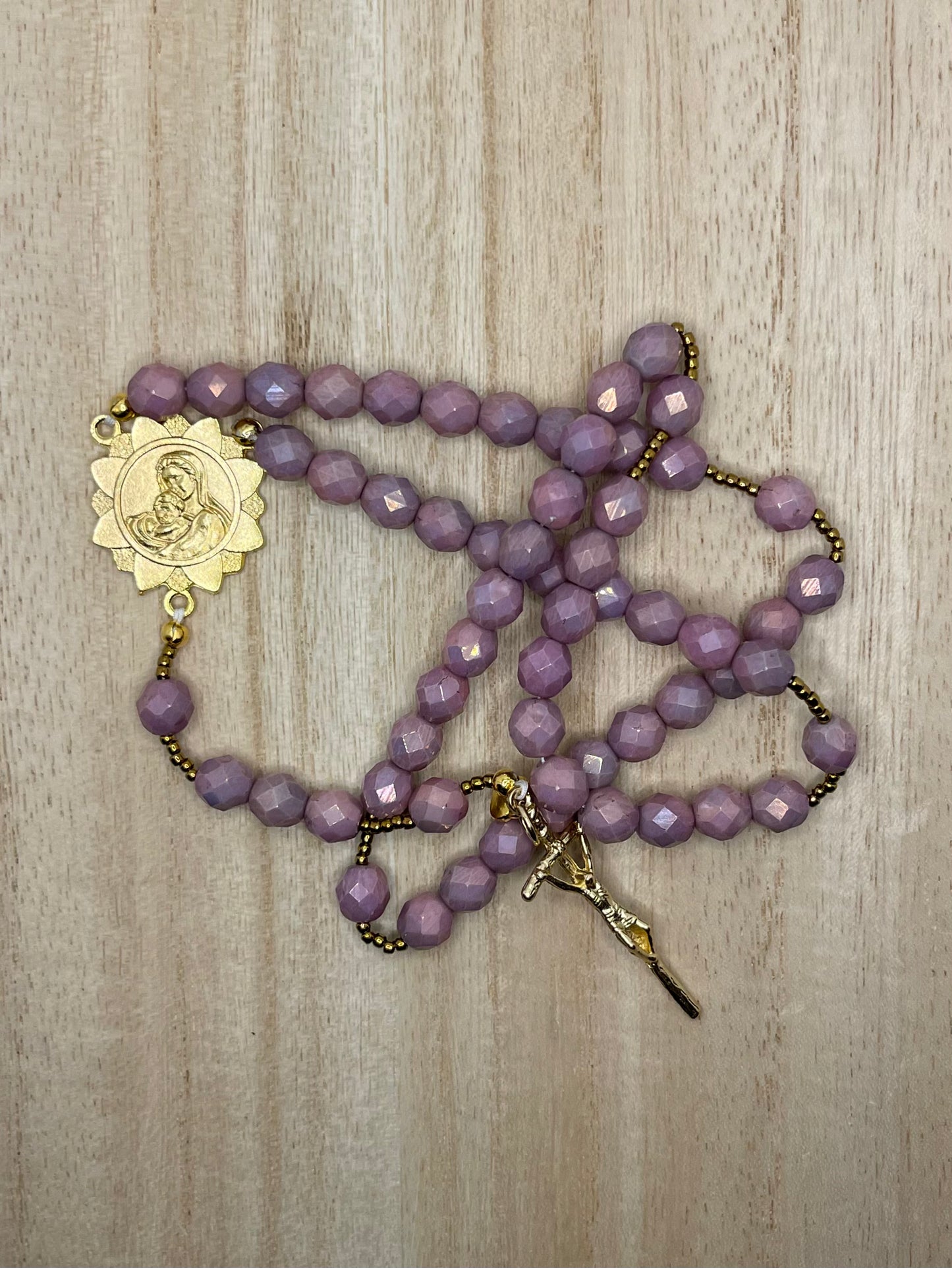 Kingdom Come Glass Bead Rosary