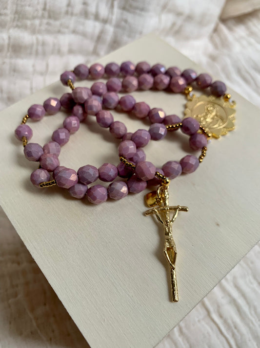 Kingdom Come Glass Bead Rosary